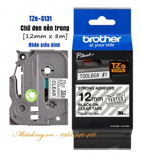 Brother TZe-731, Khổ 12mm, Dài 8m, Black On Green, Chống Thấm Nước | ⓿❾❼❼❹❼❽❹❻❻ | METAKING