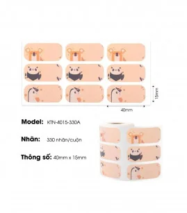 Nhãn Tên 40 X 15mm, KTN-4015-330A | ⓿❽❻❽❺⓿❺⓿❺❻ | metaking.vn