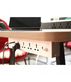 Ổ cắm điện lắp dưới bàn (hoặc trên tường) cao cấp Meta MK102UW | ⓿❽❻❽❺⓿❺⓿❺❻ | metaking.vn