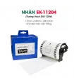 Giấy in nhãn EK-11204, 17mm x 54mm x 400 nhãn, tương thích DK-11204