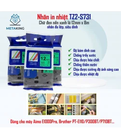 Nhãn TZ2 12mm | ⓿❾❼❼❹❼❽❹❻❻ | METAKING