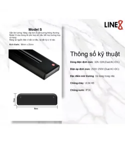 COMBO [ Ray Điện Line8 Lắp Nổi Dài 60CM + 03 Ổ Cắm Zen MLT ]
