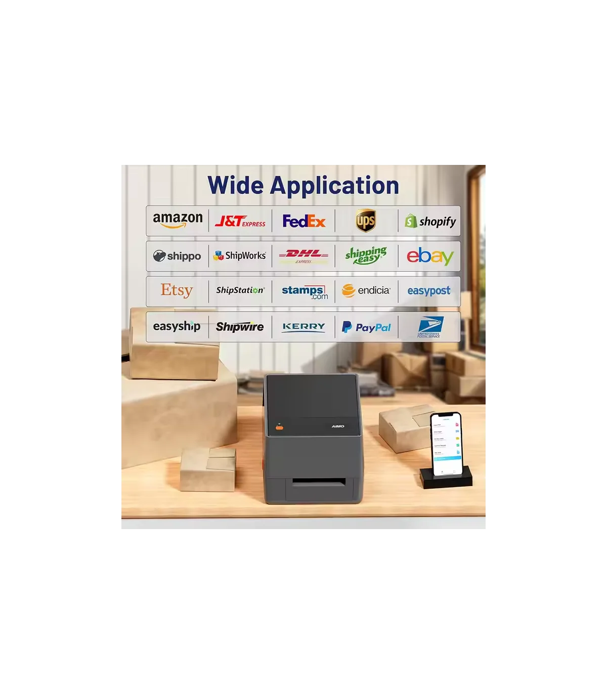 Máy In Nhãn Khổ Lớn AIMO CT310, Máy in tem nhãn mã vạch | ⓿❾❼❼❹❼❽❹❻❻ | METAKING