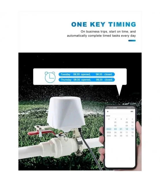 Van Nước Thông Minh WIFI TUYA, Điều Khiển Đóng Mở Qua App, Cài Đặt Tưới Cây Tự Động | ⓿❾❼❼❹❼❽❹❻❻ | METAKING