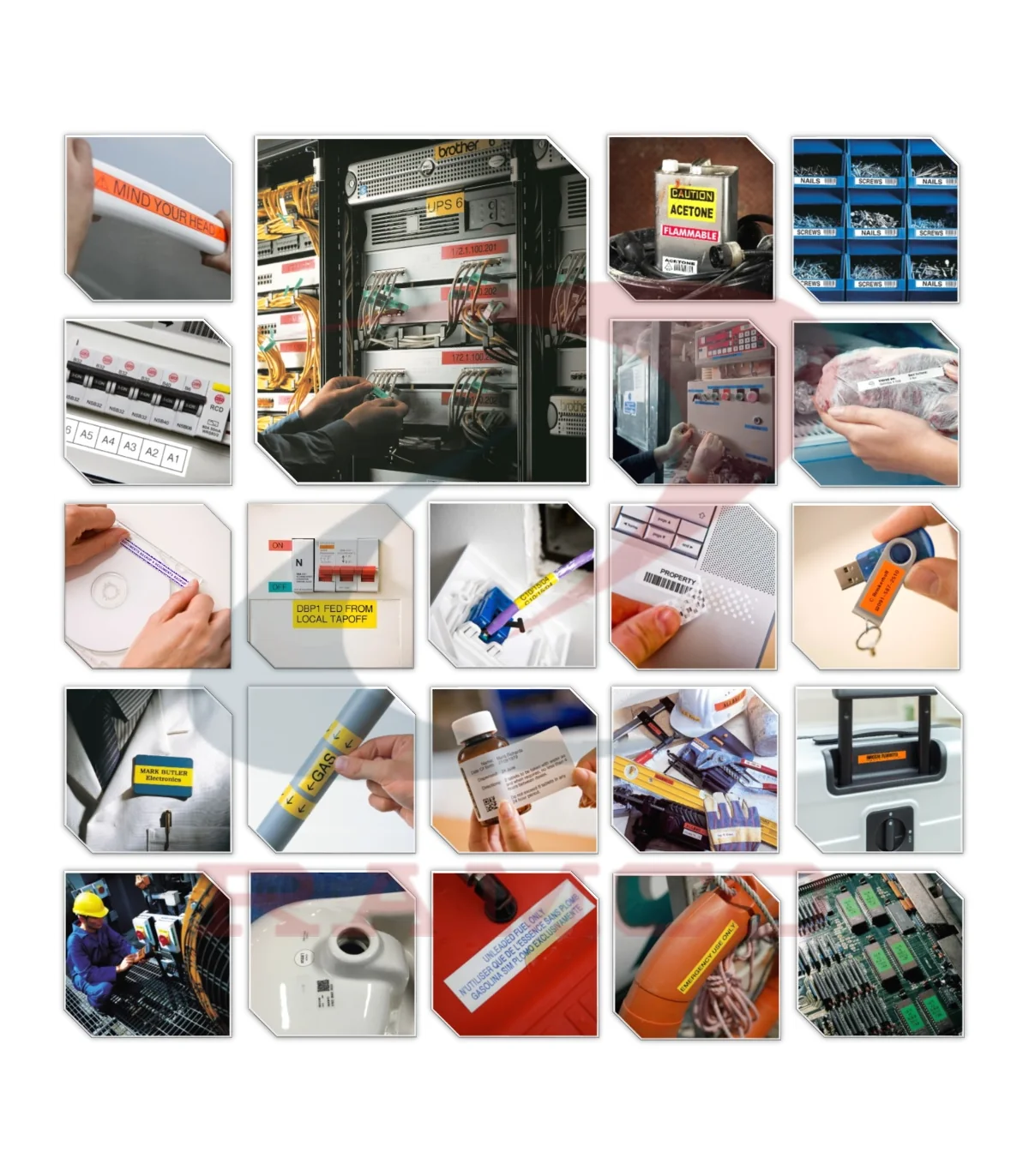 Nhãn In AZe-241 [18mm X 8m, Chữ đen trên nền trắng] | ⓿❾❼❼❹❼❽❹❻❻ | METAKING