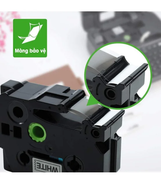 Nhãn In AZe-241 [18mm X 8m, Chữ đen trên nền trắng] | ⓿❾❼❼❹❼❽❹❻❻ | METAKING