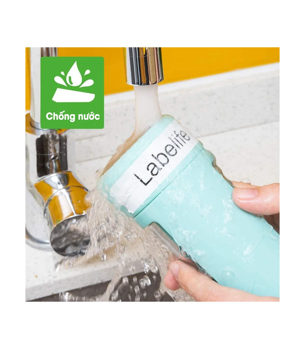 Nhãn In AZe-241 [18mm X 8m, Chữ đen trên nền trắng] | ⓿❾❼❼❹❼❽❹❻❻ | METAKING