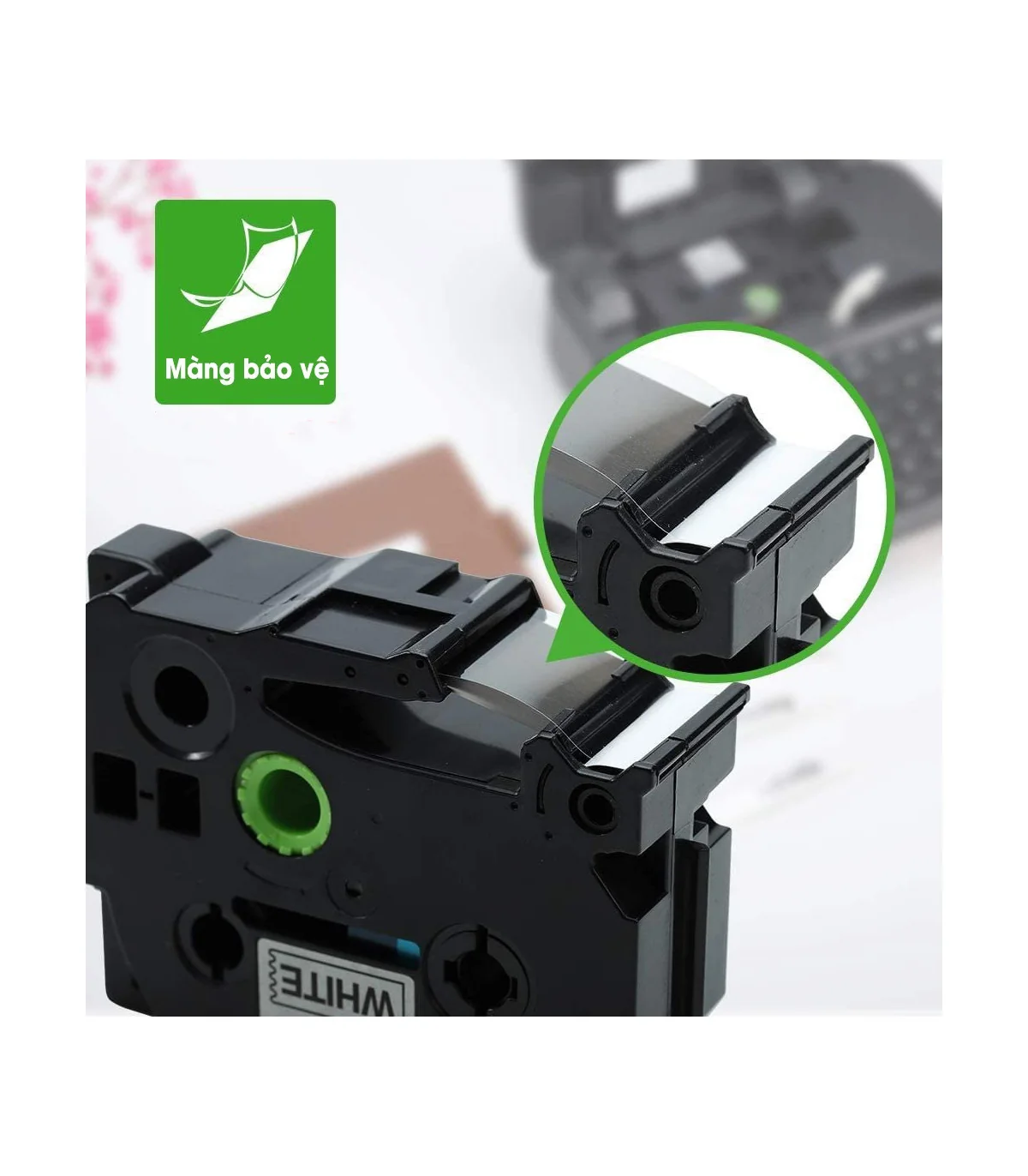 Nhãn In AZe-631 [12mm X 8m, Chữ đen trên nền vàng] | ⓿❾❼❼❹❼❽❹❻❻ | METAKING