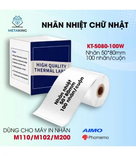 Nhãn Đa Năng 50 X 80mm, KT-5080-100 | ⓿❾❼❼❹❼❽❹❻❻ | METAKING.VN