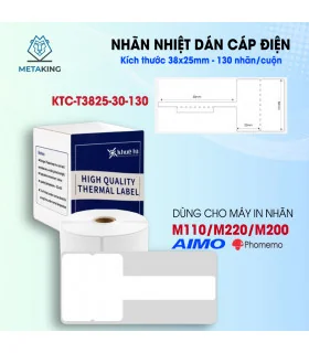 Nhãn Cáp 38 X 25mm, Màu Trắng, KTC-T3825-30-130 | ⓿❾❼❼❹❼❽❹❻❻ | META...