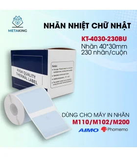 Nhãn Đa Năng 40 X 30mm màu xanh, KT-4030-230BU | ⓿❾❼❼❹❼❽❹❻❻ | METAK...