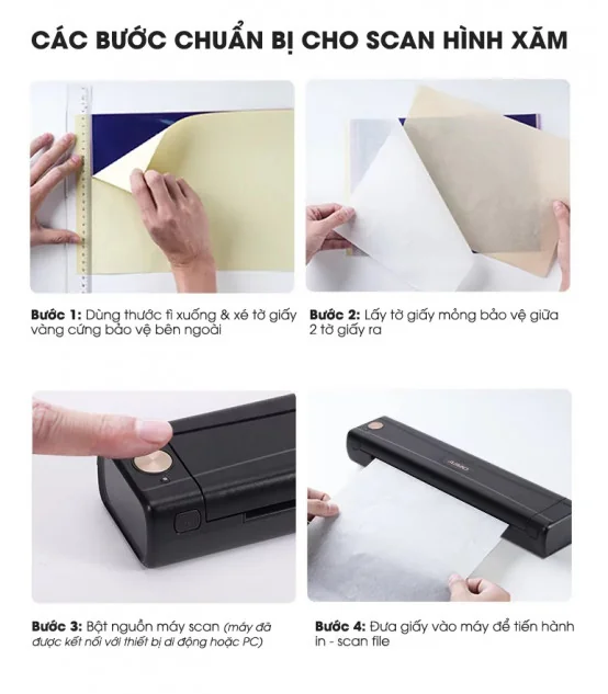 Máy Scan Hình Xăm M08ES (A4, USB, Bluetooth) | ⓿❾❼❼❹❼❽❹❻❻ | METAKING