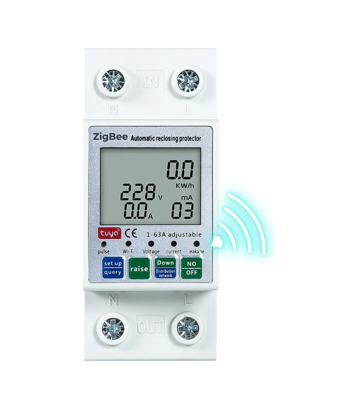 Công Tơ Điện Tuya Zigbee, Đồng Hồ Đo Điện 63A, Điều Khiển Từ Xa, Chống Rò Rỉ Điện | ⓿❾❼❼❹❼❽❹❻❻ | METAKING