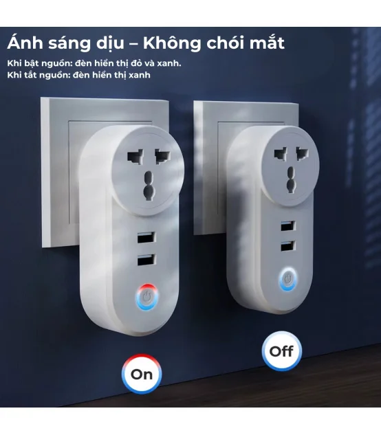 Ổ cắm điện Wifi / Sạc nhanh USB A Tuya 16A-3500W - Hẹn Giờ bật/tắt - Điều Khiển Từ Xa Qua Ứng Dụng SmartLife | ⓿❾❼❼❹❼❽❹❻❻ | METAKING