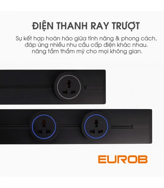 Thanh ray điện Eurob Slim-S| Lắp Nổi I BH 2 Năm | ⓿❾❼❼❹❼❽❹❻❻ | METAKING