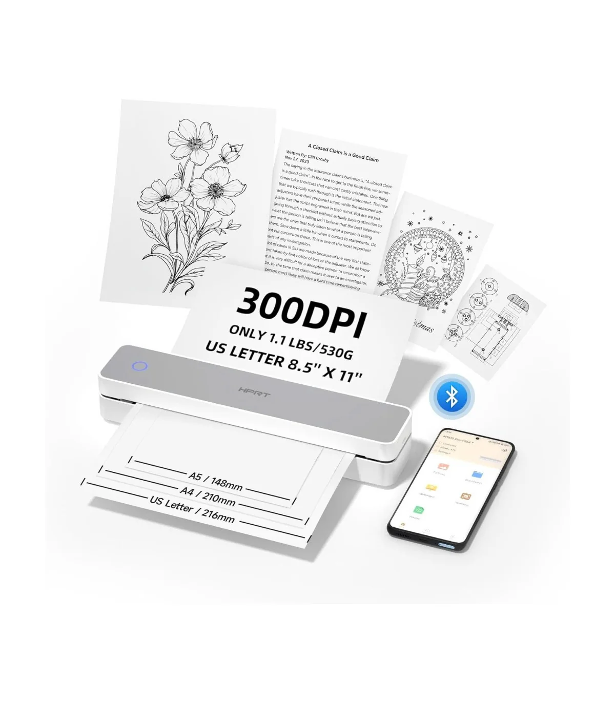 Máy in A4 Di Động HPRT MT610 | ⓿❾❼❼❹❼❽❹❻❻ | METAKING