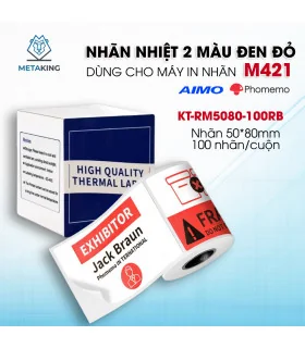 Nhãn Đa Năng 50 X 80mm, KT-5080-100 | ⓿❾❼❼❹❼❽❹❻❻ | METAKING.VN