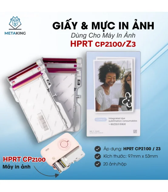 Giấy in ảnh cho máy HPRT CP2100 và Z3 | ⓿❾❼❼❹❼❽❹❻❻ | METAKING