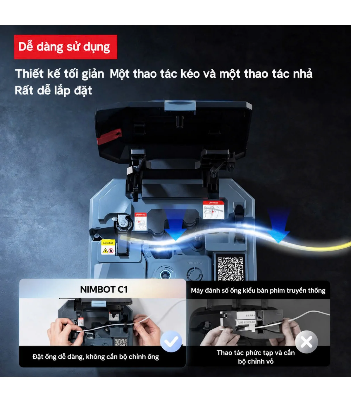 Máy In Nhãn Ống Lồng NIIMBOT C1 | ⓿❾❼❼❹❼❽❹❻❻ | METAKING