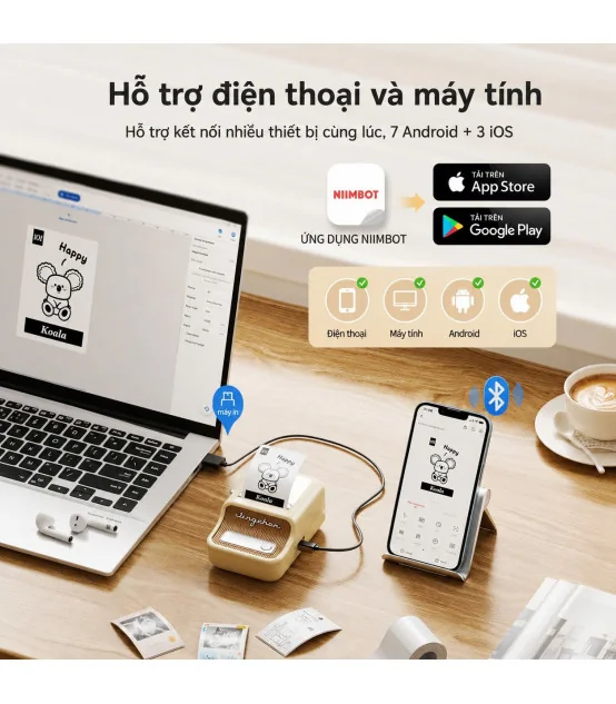 Máy in nhãn Niimbot B21 Pro – 300 Dpi | ⓿❾❼❼❹❼❽❹❻❻ | METAKING