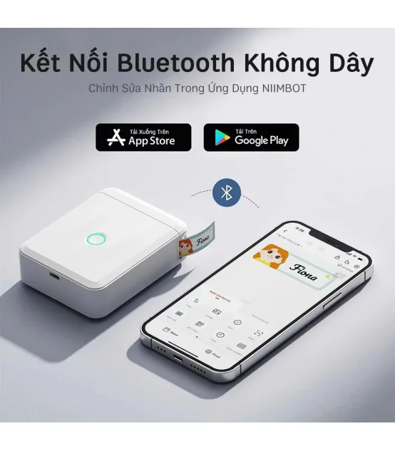 Máy in nhãn nhiệt Bluetooth NIIMBOT D110_M | ⓿❾❼❼❹❼❽❹❻❻ | METAKING