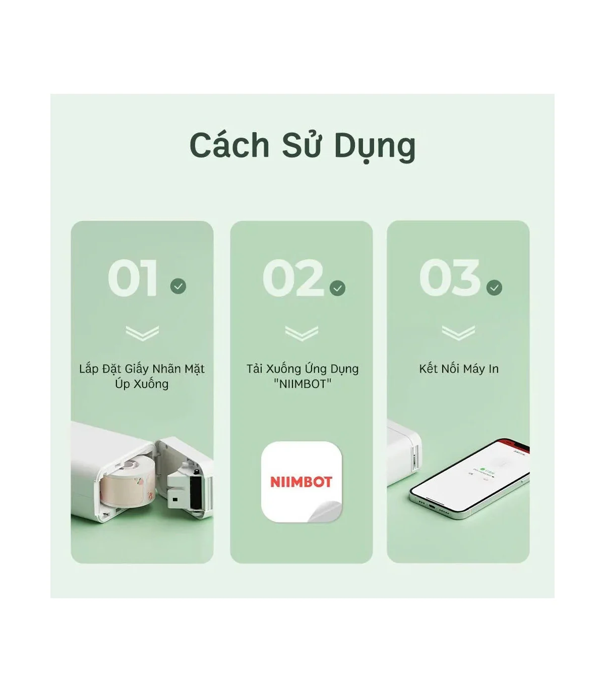 Máy in nhãn nhiệt Bluetooth NIIMBOT D101 | ⓿❾❼❼❹❼❽❹❻❻ | METAKING