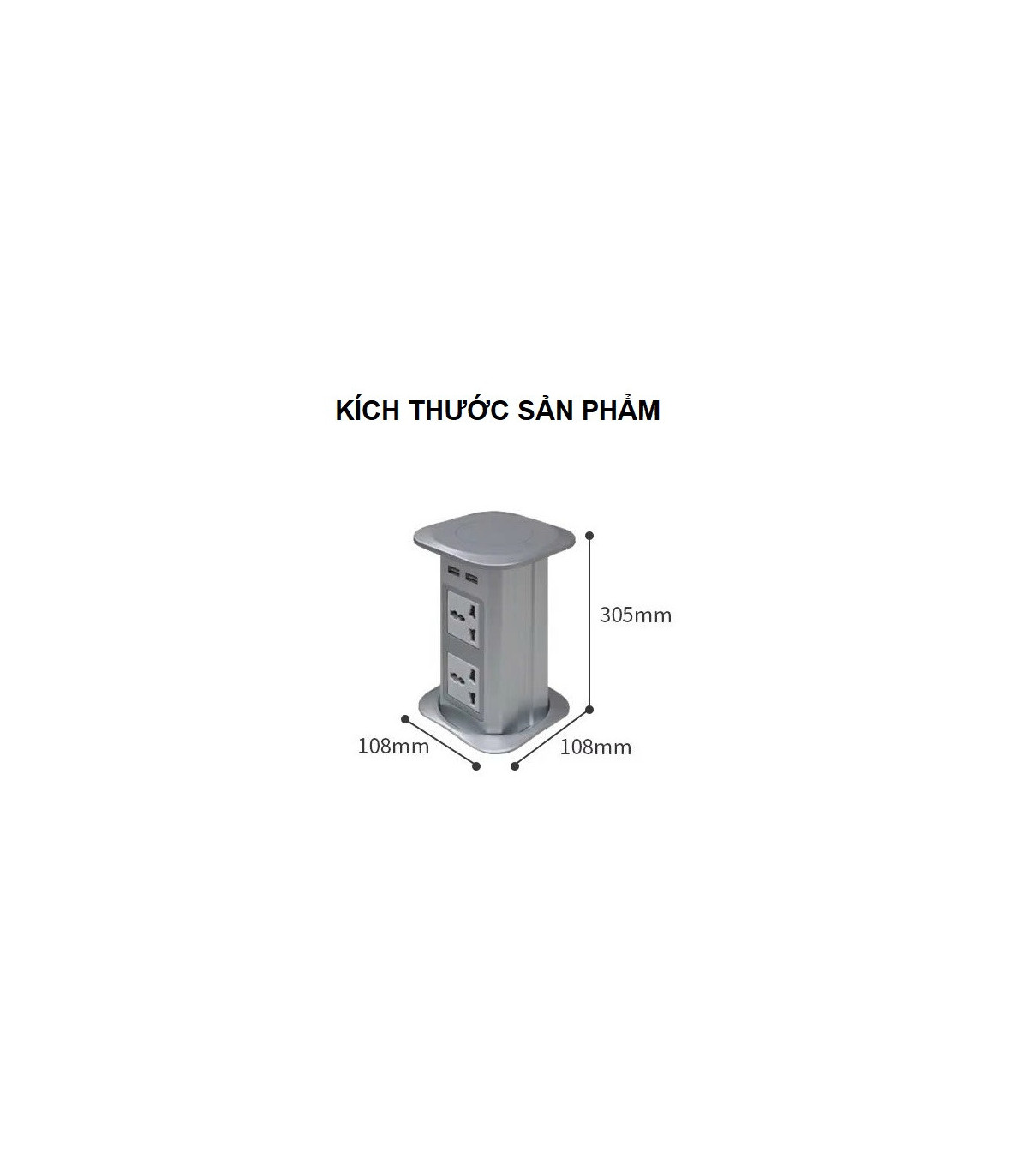 MK102ES Ổ Cắm Điện Âm Bàn Tích Hợp Sạc Không Dây 15W  - 04 Cổng Cắm - 02 USB A/C | ⓿❾❼❼❹❼❽❹❻❻ | METAKING