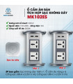 MK102ES Ổ Cắm Điện Âm Bàn Tích Hợp Sạc Không Dây 15W  - 04 Cổng Cắm - 02 USB A/C