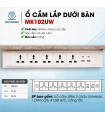 Ổ Cắm Điện Lắp Dưới Bàn (hoặc trên tường) Cao Cấp MK102UW