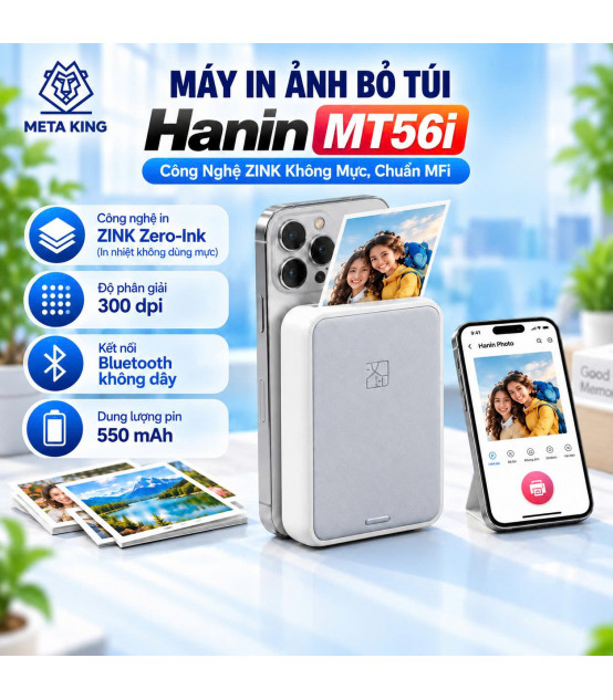 Máy In Ảnh Nhanh Không Dây HPRT MT56i | ⓿❾❼❼❹❼❽❹❻❻ | METAKING