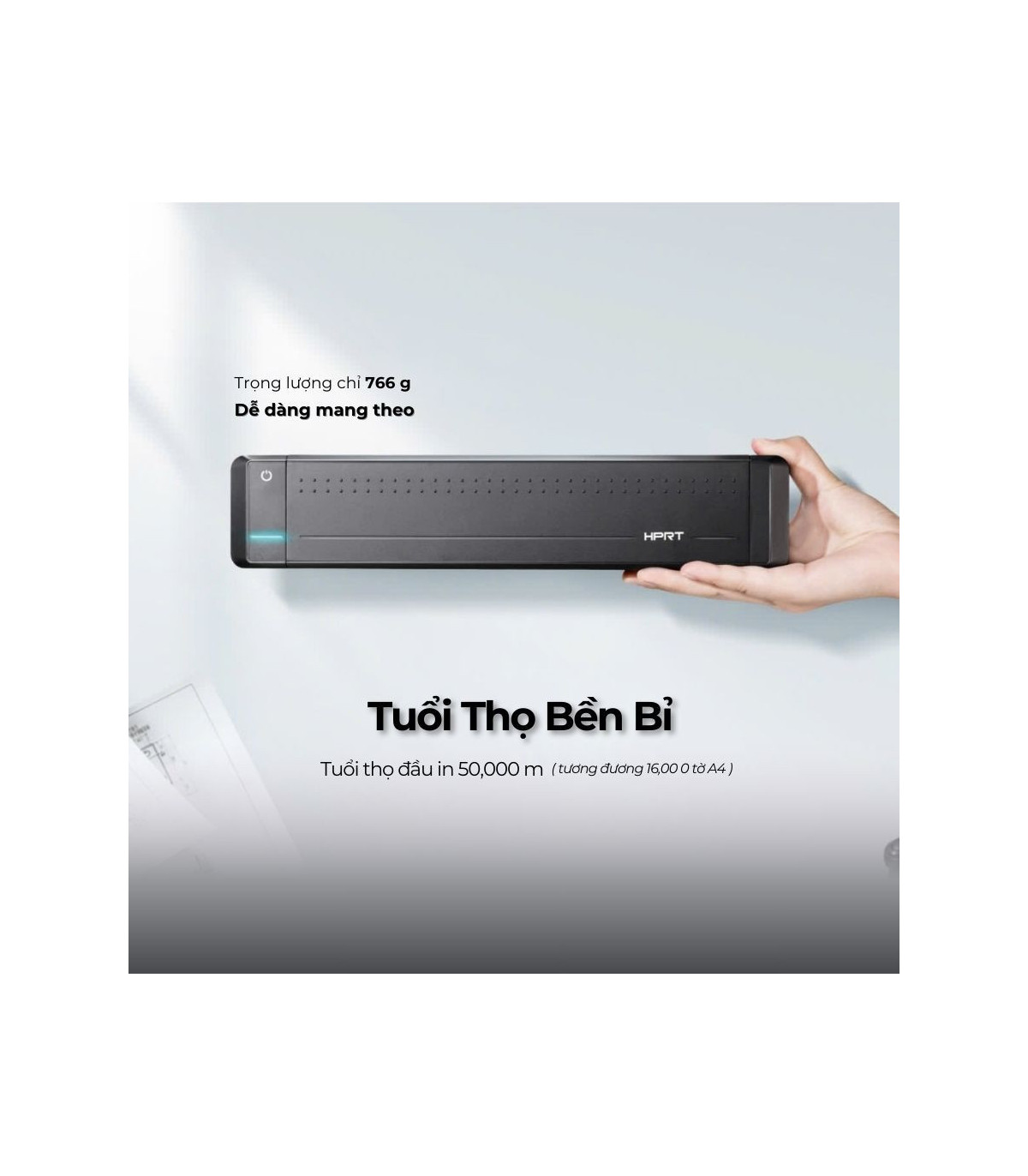 Máy in nhiệt di động HPRT MT800 Bluetooth | ⓿❾❼❼❹❼❽❹❻❻ | METAKING