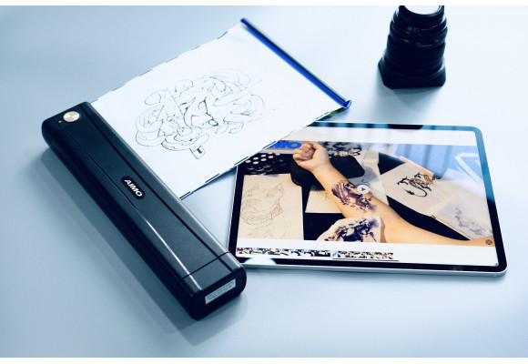 Máy In-Scan Hình Xăm AIMO M08E-WS Dành Riêng Cho Thợ Xăm Và Những Người Đam Mê Xăm Hình Nghệ Thuật !