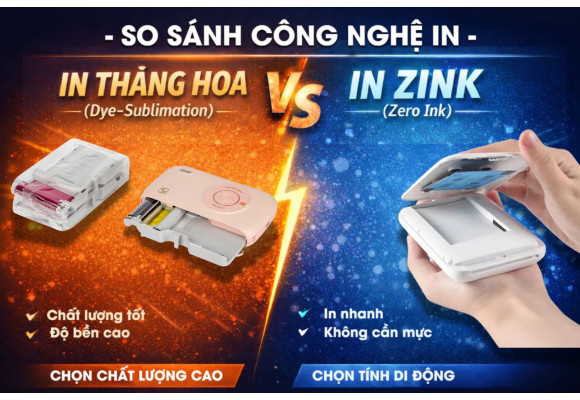 Phân tích chi tiết công nghệ in Thăng Hoa và in ZINK