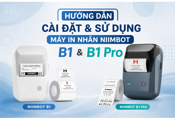 Hướng dẫn sử dụng máy in nhãn không dây NIIMBOT B1 & B1 Pro