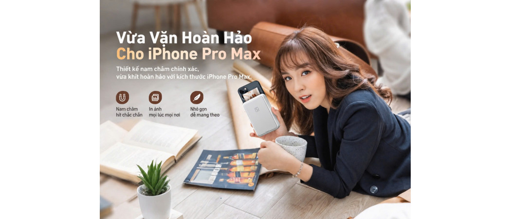 Máy in ảnh di động Hanin MT56i – In ảnh tức thì trong thế giới ưu tiên thiết bị di động